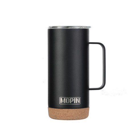 모핀 딤플 스탠 머그 텀블러 보냉보온 473ml, 블랙