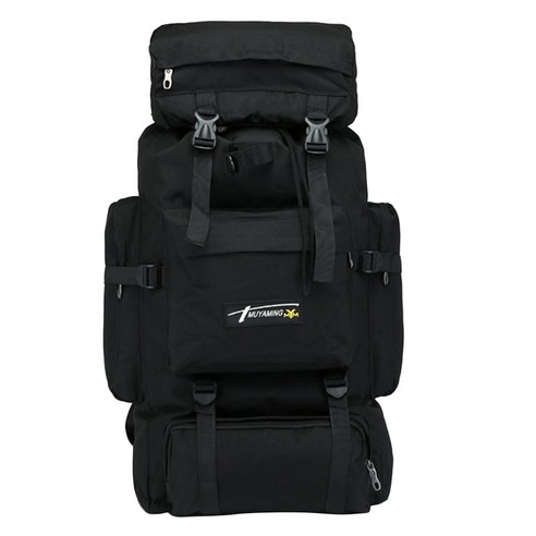 배낭 하이킹 70L 배낭 데이팩 자루 Haversack Adventure 여행 가방 가방 -, 블랙, 70x36x20CM, 나일론