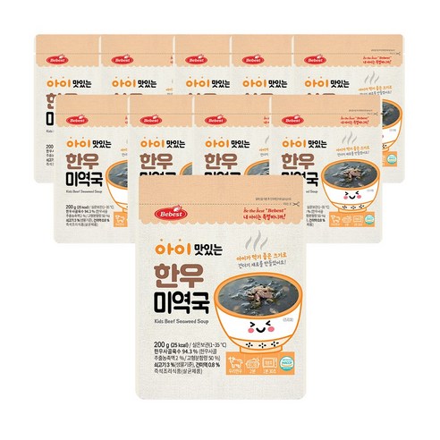 베베스트 아이 맛있는 한우미역국 10개, 200g