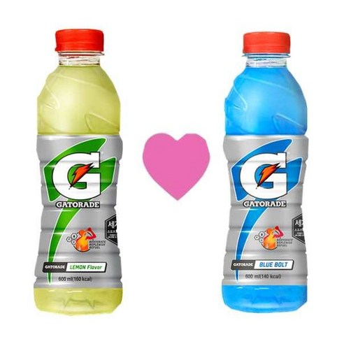 게토레이 레몬 6개 + 블루 6개 600ml, 12개