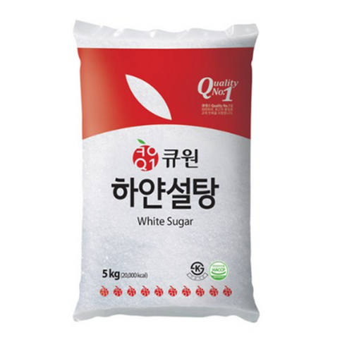큐원 하얀 설탕, 5kg, 1개