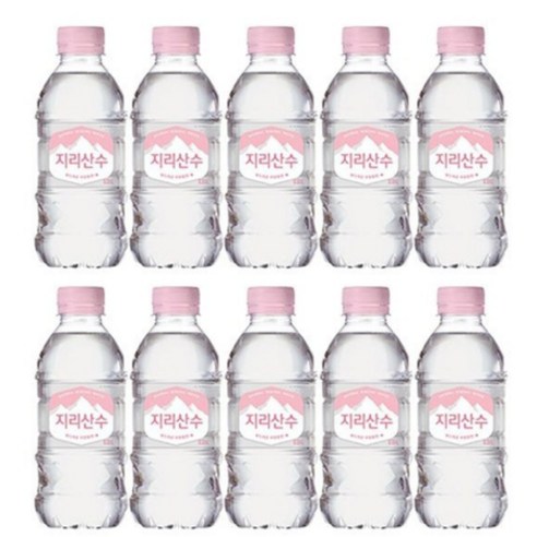 아워홈 지리산수 핑크 에디션 생수 무라벨 유라벨 330ml x 160개
