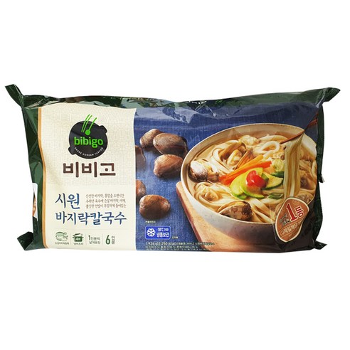마포식품 생 명동칼국수 7인분, 1.4kg, 1개 조조칼국수 10 코스트코 CJ 비비고 시원 바지락 칼국수 1926g (321g x 6인분) + 해핑 봉지클립(대) 1P, 1.926kg, 1개