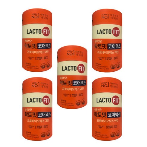 락토핏 코어맥스 2g x 60포 5통, 1