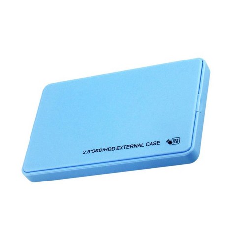 PC 컴퓨터용 2.5인치 외장 하드 드라이브 HDD 인클로저 보관 케이스 상자, 파란색, 120x76x13mm, 플라스틱
