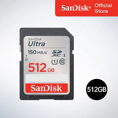 샌디스크코리아 공식인증정품 SD메모리카드 SDXC ULTRA 울트라 DUNC 512GB, 1개