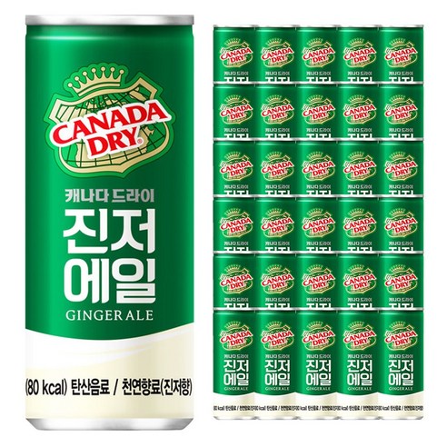 캐나다드라이 진저엘 250ml x 30can, 30개