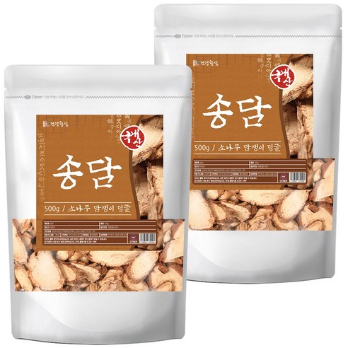 건강중심 국산 송담 500g 소나무 담쟁이 슬라이스