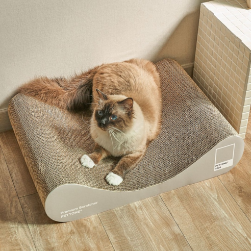 펫톤 고양이 소파 스크래쳐 라이트그레이, 1개