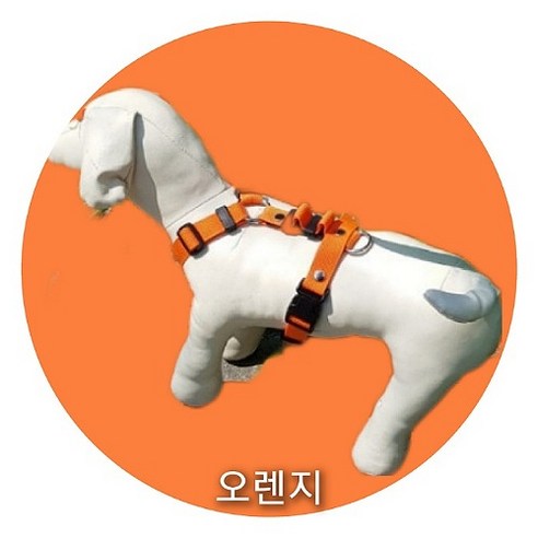 케어 강아지 관절 슬개골 보호 앞섬방지 하네스, 오렌지, 1개