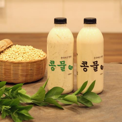 + [한가득팜] 콩국물 국산 콩물 1+1(500ml 콩국 500ml), 콩물 1L(500ml+500ml)