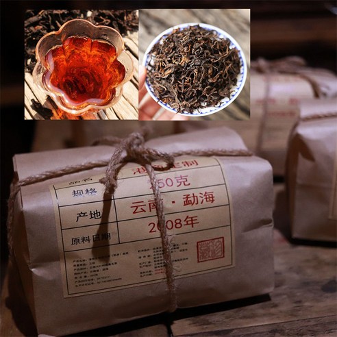 2008년 중국 윈난 숙차 10년 보이차, 1세트, 1개입, 250g