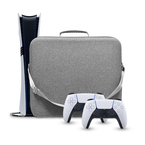마켓세일러 PS5 프로 가방 파우치 플스5 하드 케이스 PRO 전용 A타입, 1개, 그레이, PS5 PRO용 가방 A타입