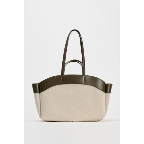 자라 패브릭 레더 콤비 쇼퍼백: 세련되고 실용적인 필수품