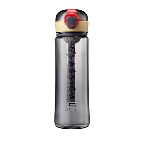 DFMEI 여름 시즌 물컵 대용량 비주얼 플라스틱 컵 텀블러 선물, DFMEI 그레이500ML, 401-500ml