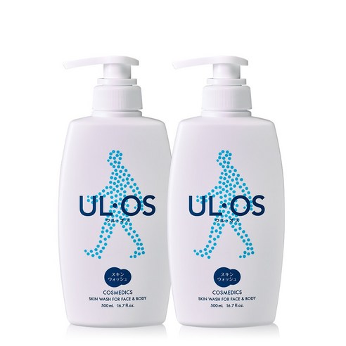   Uros ULOS Face Body Skin Wash Cleanser 500mL, 2 units