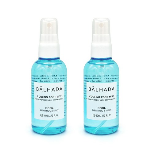 벨카 발하다 쿨링 풋미스트, 80ml, 2개
