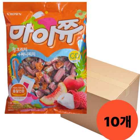 마이쮸필로우(대용량) 핑크리치+써니피치 284g, 284g, 10개