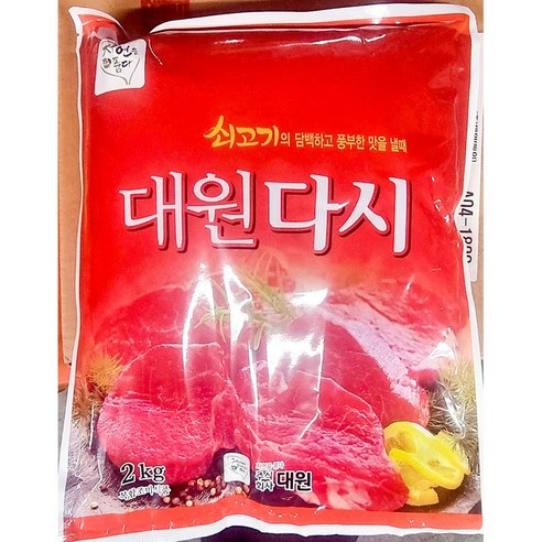 쇠고기다시(대원 2K) 업소용 식당용, 1개, 2kg