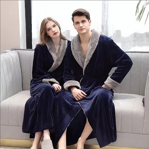 다온 커플가운 극세사가운 샤워가운 목욕가운 나이트가운