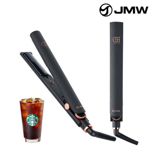 JMW 무빙쿠션 프리볼트 라운드 고데기 오브제 차콜, 색상:소프트피치 (WS5002RB)