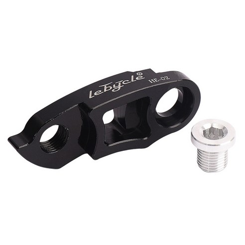 Lebycle MTB 도로 자전거 리어 탈레 르 걸이 연장 프레임 기어 테일 후크 익스텐더 34-52T 어댑터 자전거 사이클링 부품, 하나, 검정