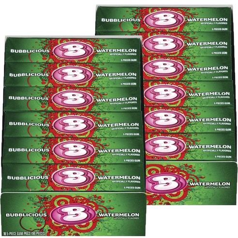 버블리셔스 껌, 워터멜론 (Watermelon), 180개입, 8g - 최저가 알림ㆍ특가 할인ㆍ가격비교 - 역대가