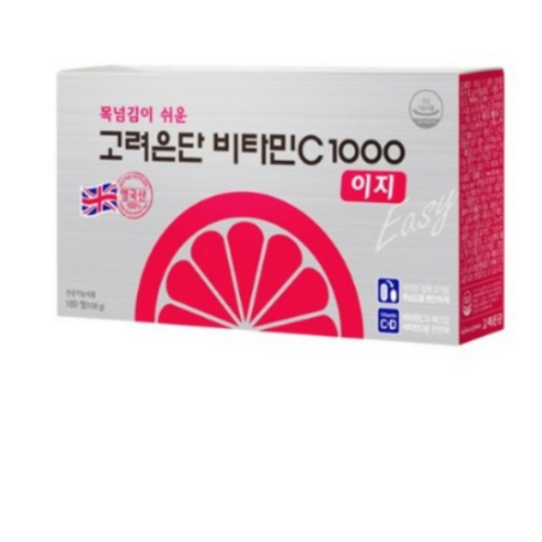 고려은단 비타민C1000 이지+비타민D 600mg x 120정, 4박스 고려은단비타민이지