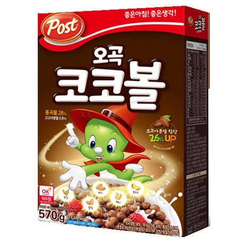 [엄지척] 포스트 오곡 코코볼570g-1개, 570g, 2개