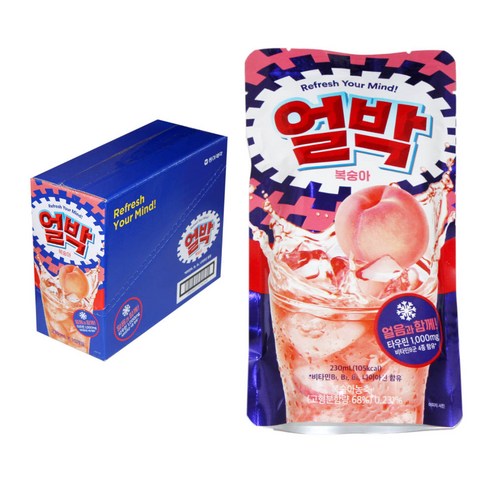 얼박-복숭아, 230ml, 10개
