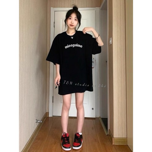 엔다샵 레터링 여성 반팔티 1+1+1 #0002