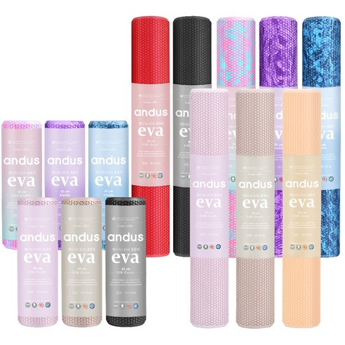 앤드어스 EVA 원형 폼롤러, 리얼레드, 1개
