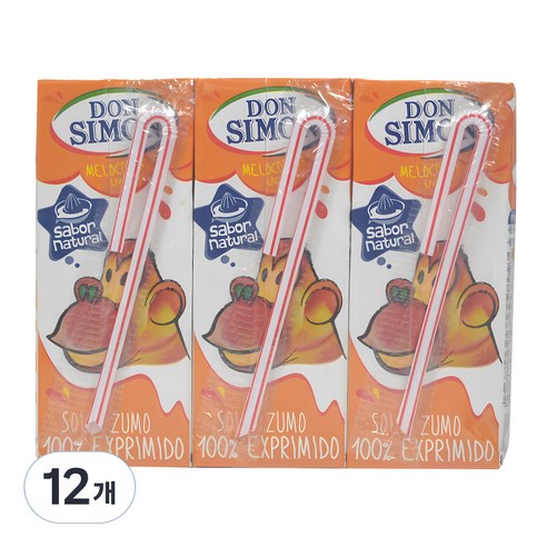 돈시몬 착즙 복숭아 백포도 주스, 200ml, 12개