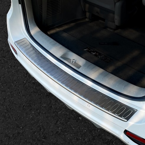 더블랙 더뉴올뉴카니발 튜닝 용품 트렁크 범퍼패드 몰딩 실버 블랙