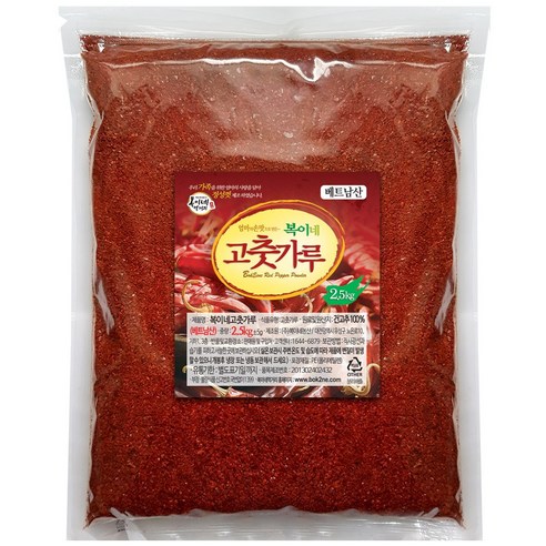복이네먹거리 베트남고추가루 김치 찜용, 2.5kg, 1개
