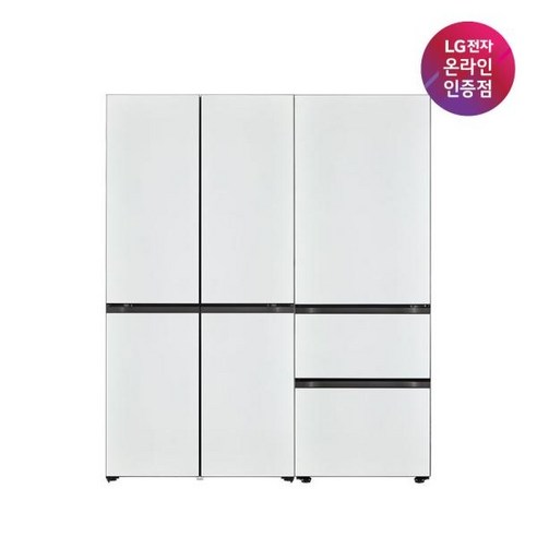 [LG전자] DIOS(디오스) 오브제컬렉션 냉장고 빌트인 타입 610L+김치톡톡 324L M623MWW042S+Z333MWW122S(M623MWW-K) [화이트/화이트], M623MWW042S + Z333MWW122S.AKOR
