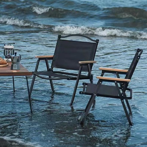 아웃도어 접의자 휴대용초경량낚시의자 캠핑의자, 1개, 블랙