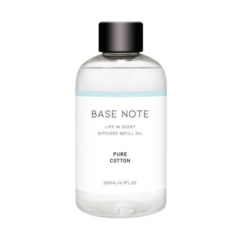 베이스노트 리필오일, 퓨어코튼, 200ml