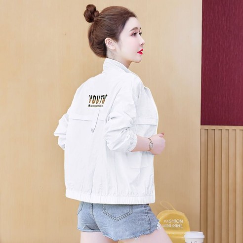 여름 여성 자켓 바람막이 집업 초경량 루즈핏 밴딩 자외선차단 포켓 간절기 방풍 점퍼 8컬러 봄 가을 B86
