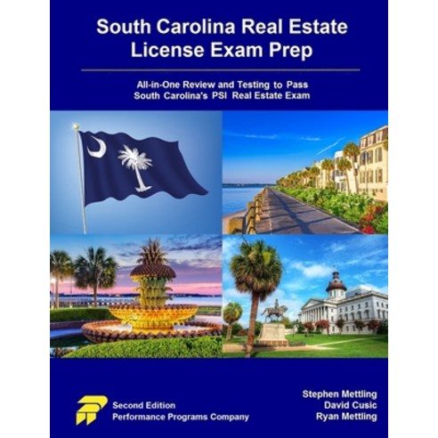 (영문도서) South Carolina Real Estate License Exam Prep: All-in-One Review and Testing to Pass South Car... Paperback, Performance Programs Compan..., English, 9781955919029