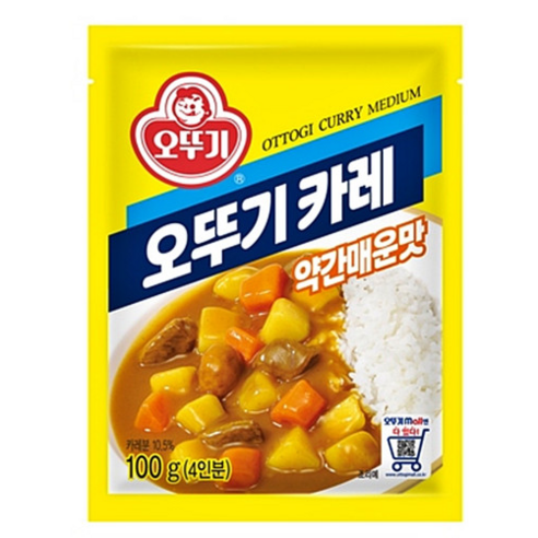 오뚜기 카레 약간매운맛 분말 100g, 1개