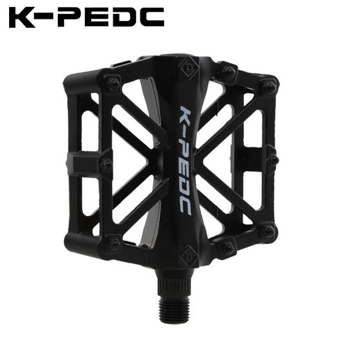 [ZMQ] 새로운 자전거 페달 알루미늄 합금 자전거 페달 Mtb 도로 사이클링 밀봉 3 베어링 페달 Bmx 초경량 자전거 부품, 하나, 블랙