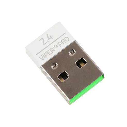 2.4G USB 동글 수신기 Razer Viper V2 Pro 무선 마우스 키보드 신호 수신 어댑터, 02 White, 한개옵션1, 한개옵션2