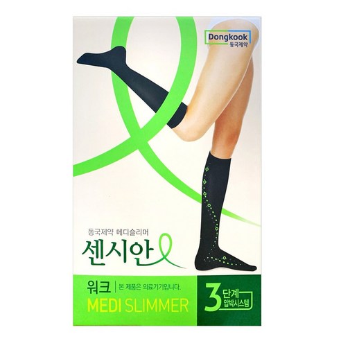 동국제약 센시안 메디슬리머 워크 의료용 압박밴드 스타킹, 1개