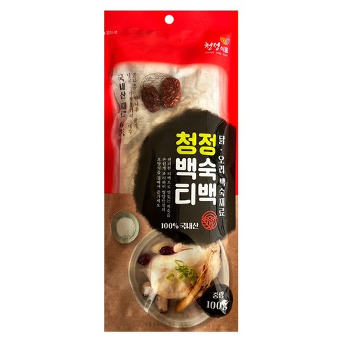 건강과 맛의 완벽한 조화, 청정 삼계탕재료 100g