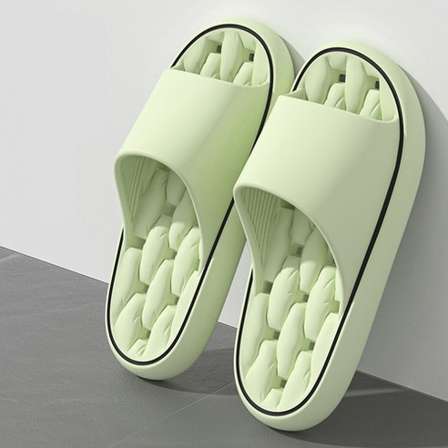 메가잇템 예쁜 에바 논슬립 푹신한 실내화 화장실 욕실 슬리퍼 물빠짐 욕실화, 1개, 다이아그린