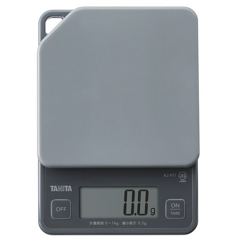 타니타 심플시리즈 디지털 쿠킹저울, 1kg, 다크그레이, KJ-P11