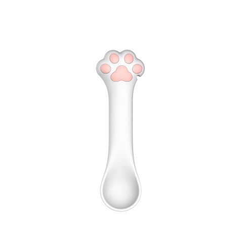 고양이 수 숟가락 애완 동물 수 숟가락 고양이 깡통 고양이 용품 먹이 고양이 삽, 흰색
