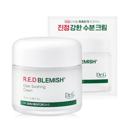 닥터지 레드 블레미쉬 클리어 수딩크림 70mL, 1개 닥터지수분크림