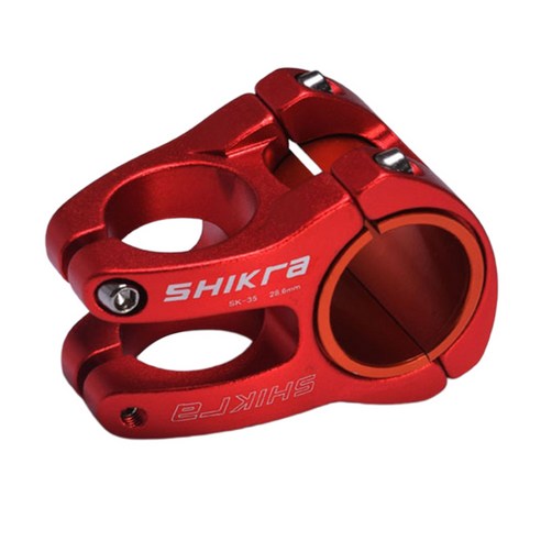 MTB 스템 31.5mm 35mm 바 클램프 라이트 산악 자전거 수리 부품을 위한 강력한 합금 스템, 31.8mm 35mm, 알루미늄 합금, 레드